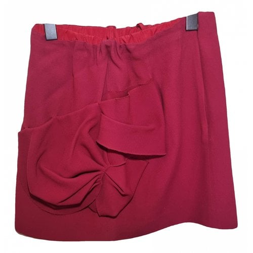 Pre-owned Miu Miu Mini Skirt In Red