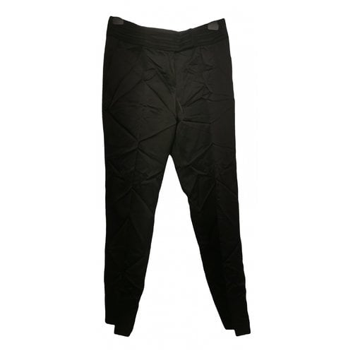 Pre-owned La Perla Silk Trousers In Black
