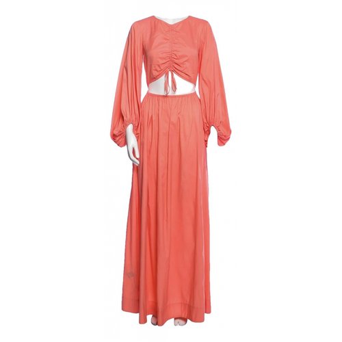 Pre-owned Staud Maxi Dress In Pink