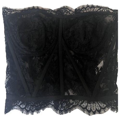 Pre-owned Dolce & Gabbana Lace Corset In Black