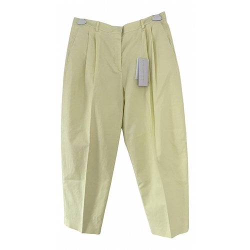 Pre-owned Stella Mccartney Trousers In Yellow