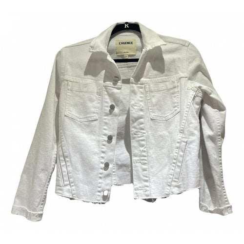 Pre-owned L Agence Jacket In White