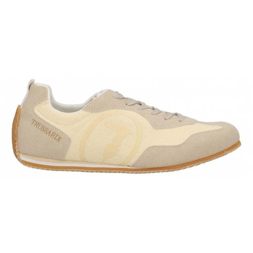 Pre-owned Trussardi Low Trainers In Beige