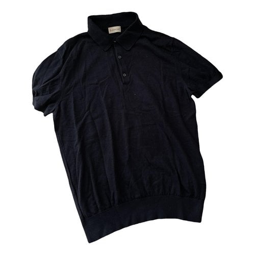 Pre-owned Moncler Polo In Navy