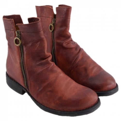 Pre-owned Fiorentini + Baker Leather Boots In Red