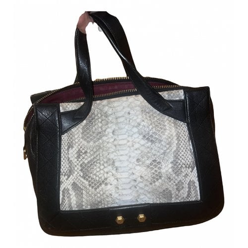 Pre-owned Marc Jacobs Python Handbag In Black