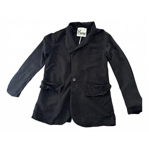 Pre-owned 8pm Linen Jacket In Black