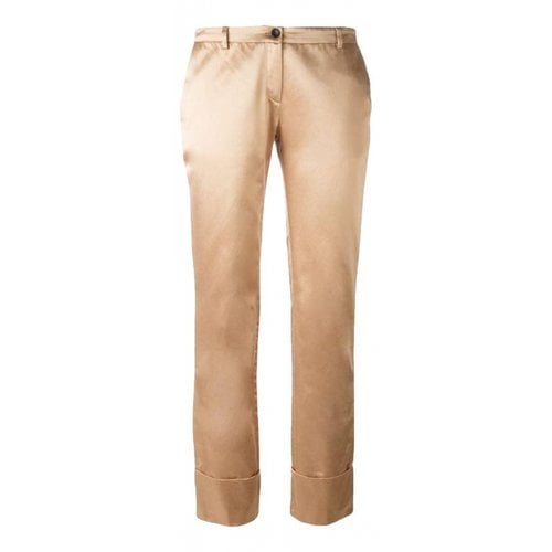 Pre-owned Romeo Gigli Straight Pants In Pink