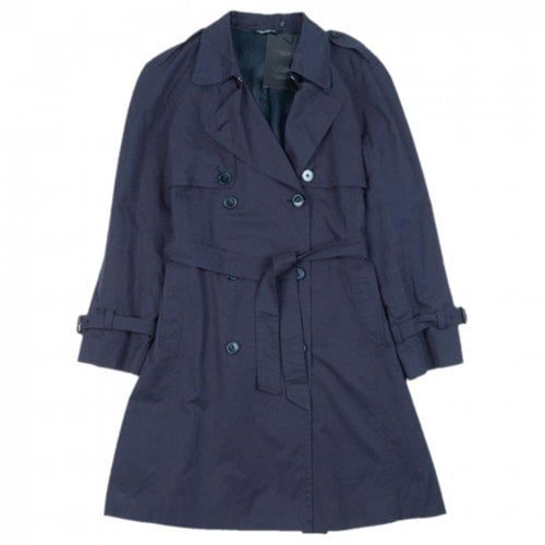 Pre-owned Dolce & Gabbana Trench Coat In Navy