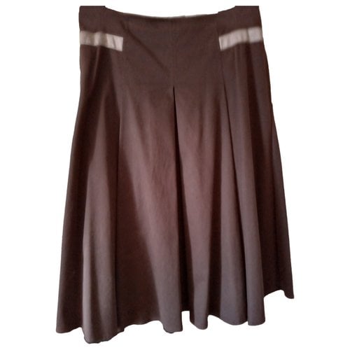 Pre-owned Max Mara Mid-length Skirt In Brown