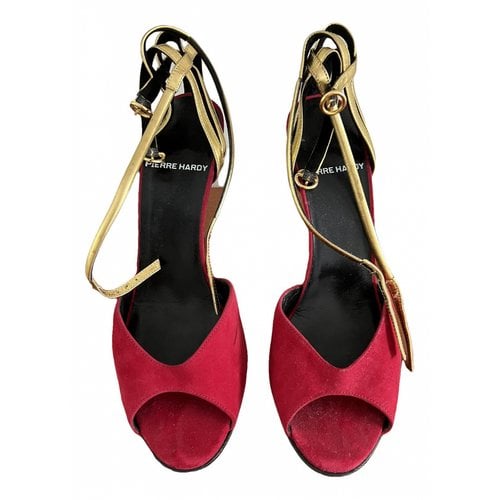 Pre-owned Pierre Hardy Leather Sandal In Red