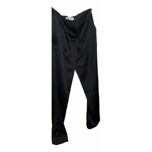 Pre-owned Stella Mccartney Straight Pants In Black