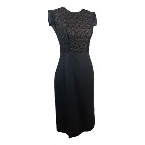 Pre-owned Erdem Lace Mid-length Dress In Black