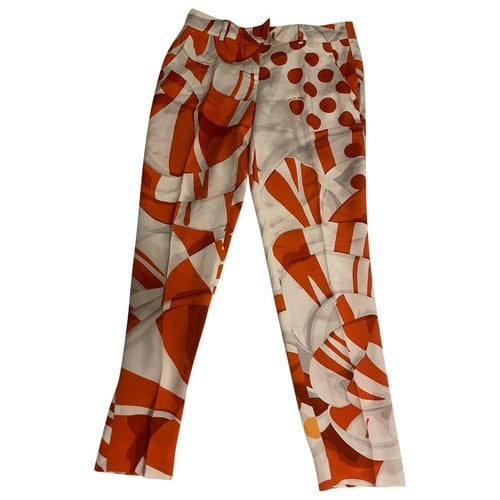 Pre-owned Fendi Silk Straight Pants In Other