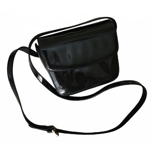 Pre-owned Serapian Patent Leather Crossbody Bag In Black