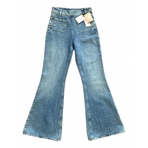 Pre-owned Miu Miu Jeans In Blue
