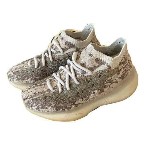 Pre-owned Yeezy X Adidas Boost 380 Cloth Trainers In Brown