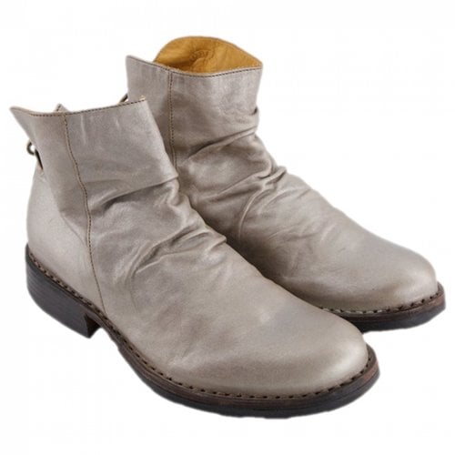 Pre-owned Fiorentini + Baker Leather Boots In Silver