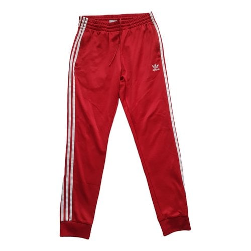 Pre-owned Adidas Originals Trousers In Red