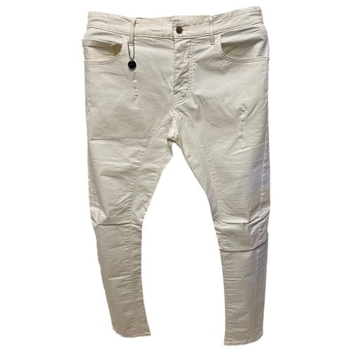 Pre-owned Costume National Trousers In White