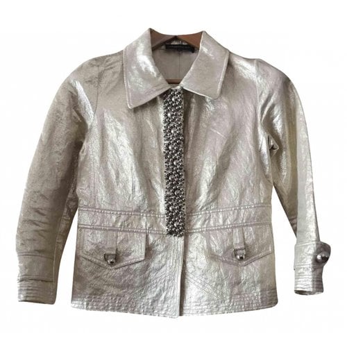 Pre-owned Barbara Bui Linen Jacket In Gold