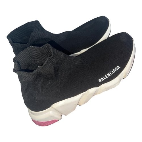Pre-owned Balenciaga Speed Trainers In Black