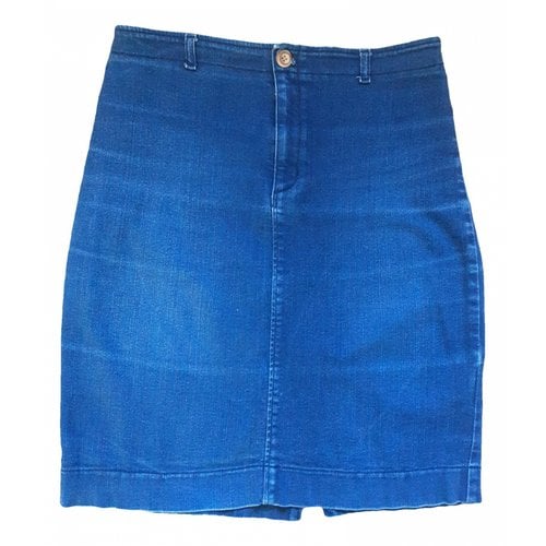 Pre-owned Loreak Mendian Mid-length Skirt In Blue