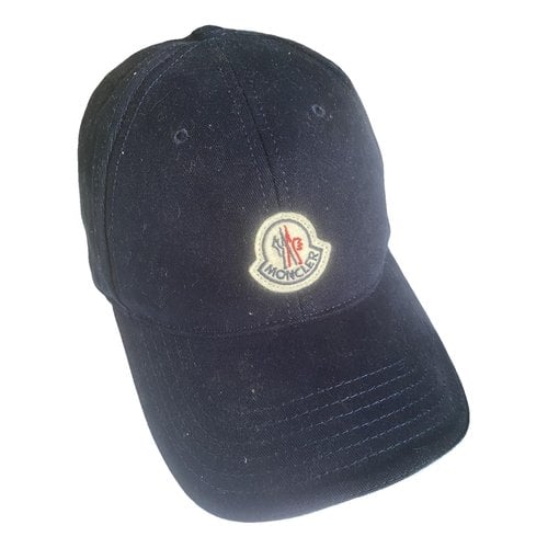 Pre-owned Moncler Hat In Navy