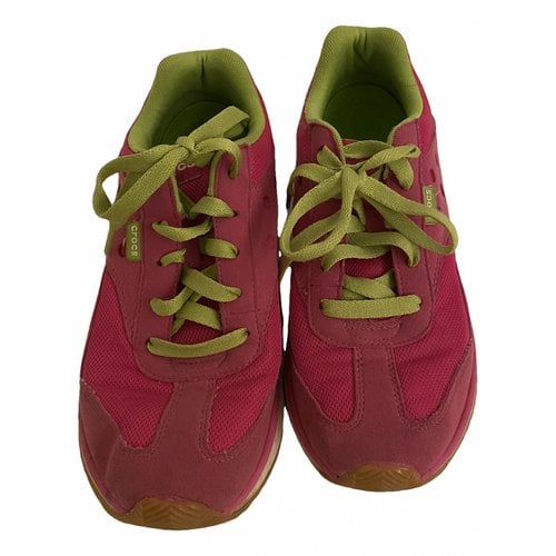 Pre-owned Crocs Trainers In Pink