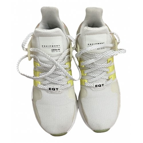 Pre-owned Adidas Originals Eqt Support Trainers In White