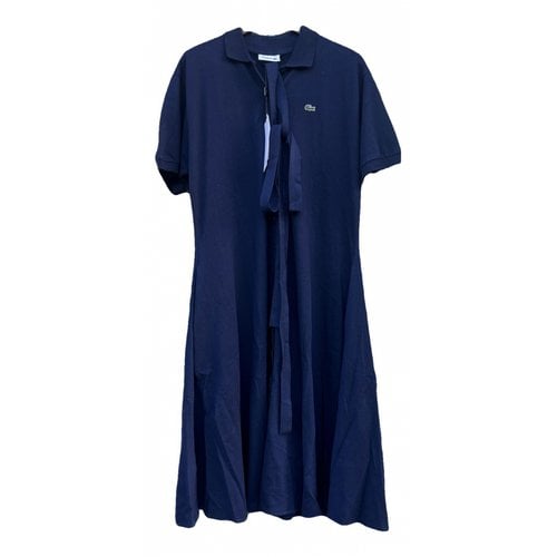 Pre-owned Lacoste Mid-length Dress In Navy