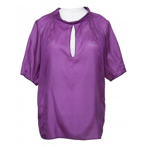 Pre-owned Chloé Silk Blouse In Purple