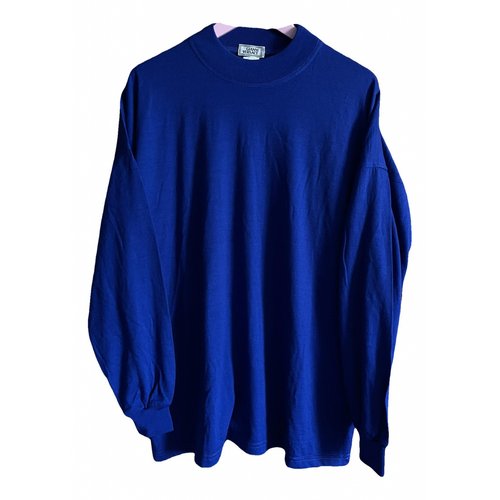 Pre-owned Versace Wool Sweatshirt In Blue