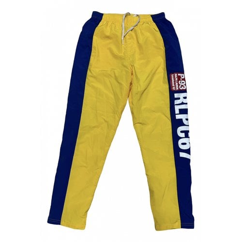 Pre-owned Polo Ralph Lauren Trousers In Yellow