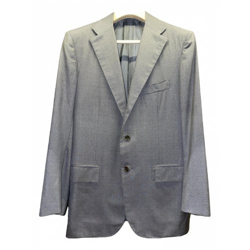 Pre-owned Kiton Wool Suit In Grey