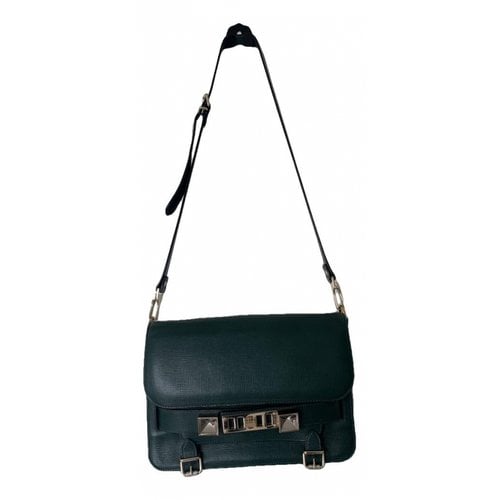 Pre-owned Proenza Schouler Ps11 Leather Crossbody Bag In Green