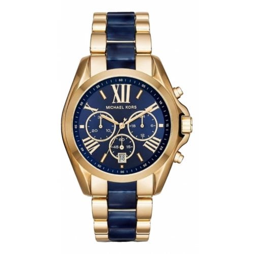 Pre-owned Michael Kors Silver Watch In Gold