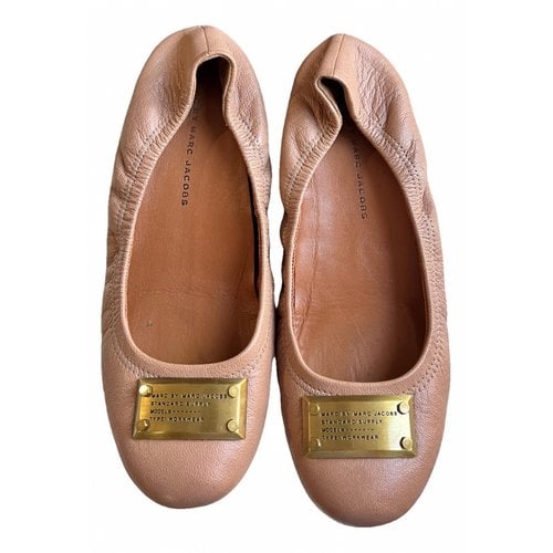 Pre-owned Marc Jacobs Leather Ballet Flats In Other