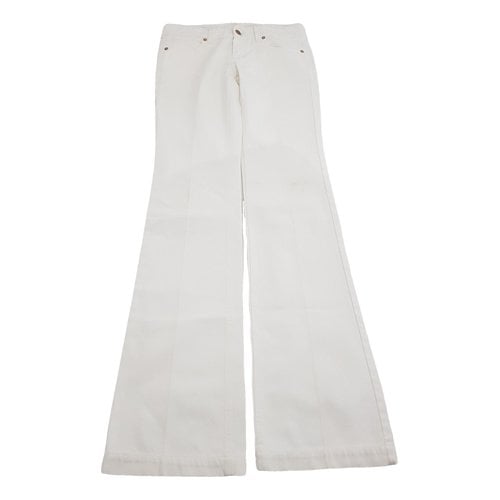 Pre-owned Gucci Large Jeans In White