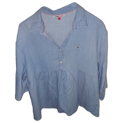 Pre-owned Tommy Jeans Blouse In Blue