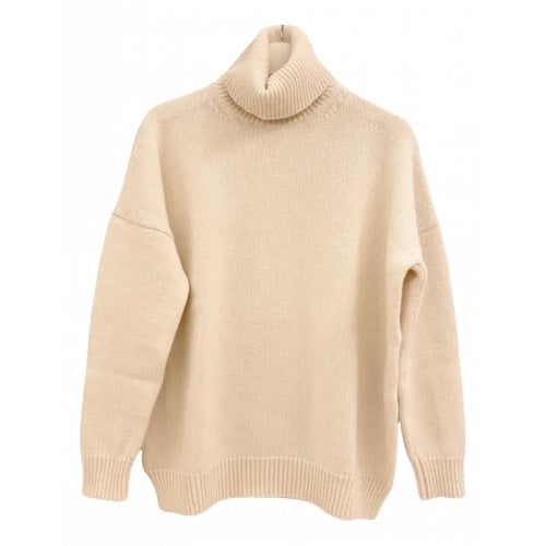 Pre-owned Loewe Cashmere Knitwear In White