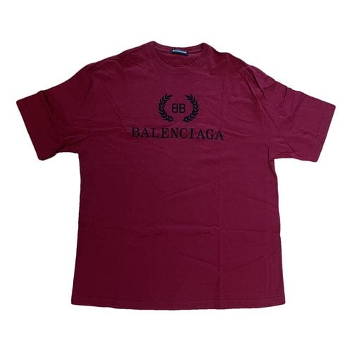 Pre-owned Balenciaga T-shirt In Red