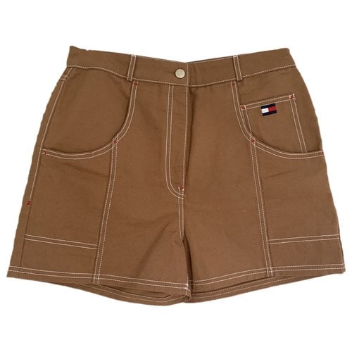 Pre-owned Tommy Hilfiger Mini Short In Camel