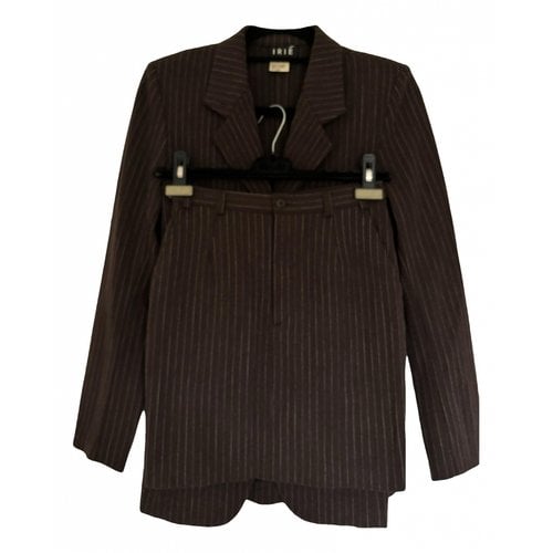 Pre-owned Iriã© Wool Suit Jacket In Brown