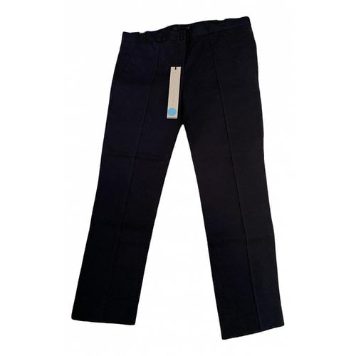 Pre-owned Victoria Beckham Slim Pants In Navy