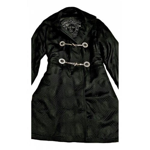 Pre-owned Versace Silk Jacket In Black