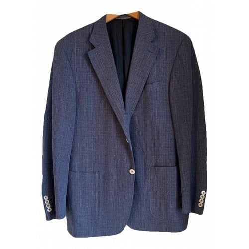 Pre-owned Canali Linen Jacket In Blue