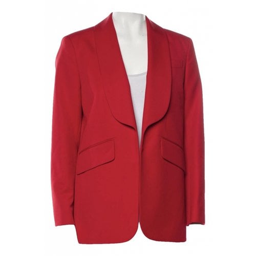 Pre-owned Zadig & Voltaire Wool Blazer In Red