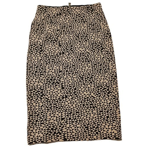 Pre-owned Pinko Mid-length Skirt In Beige