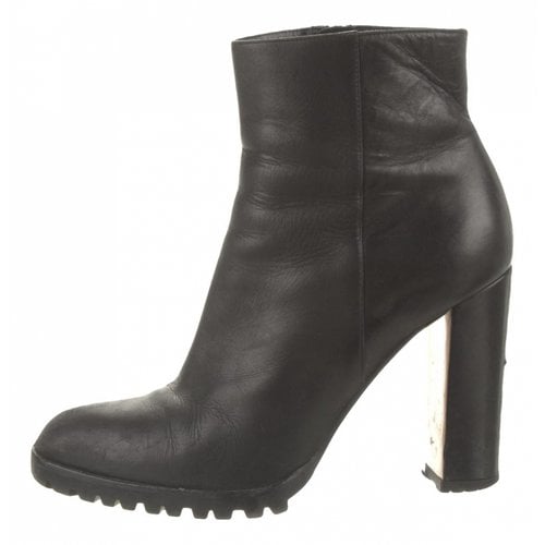 Pre-owned Gianvito Rossi Leather Boots In Black